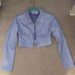 Tiger Mist suede cropped jacket